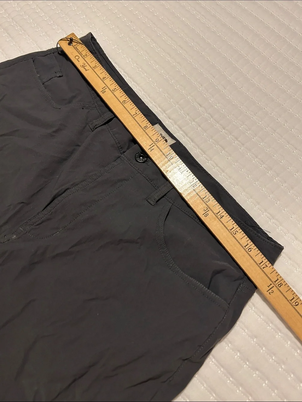 Men's The North Face Charcoal Hiking Pants 34” Waist
